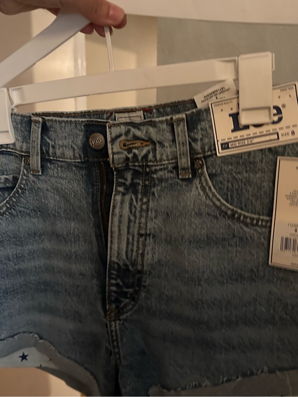 Lee Light Blue Relaxed Men’s Denim Shorts